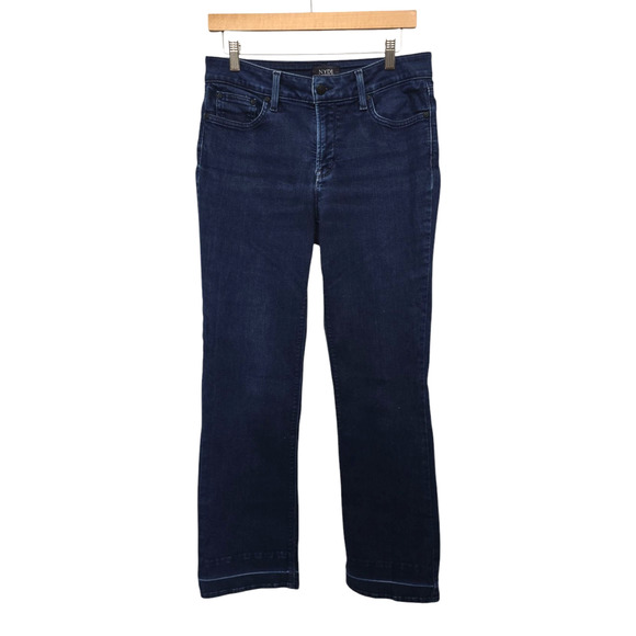 NYDJ Barbra Bootcut Lift Tuck Technology Women's Jeans Mid Rise Size 8 Dark Wash - Picture 1 of 11